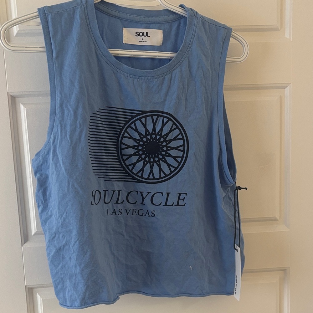 SoulCycle Light Blue Graphic Tank
